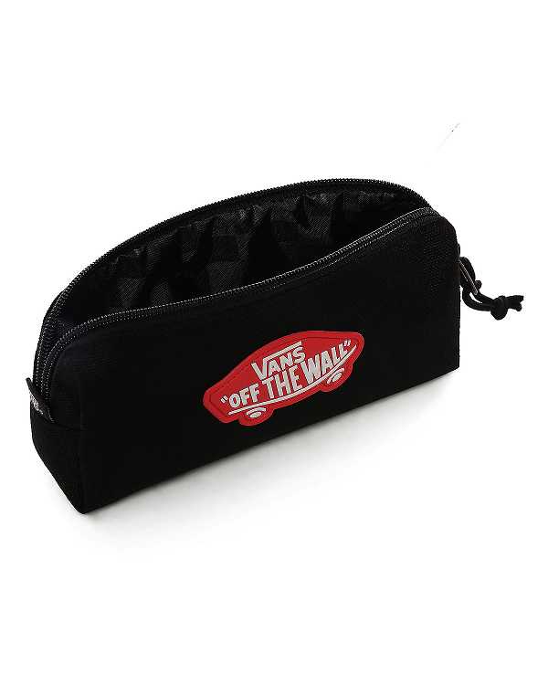 Black Unisex Vans Off The Wall Pencil Pouches NZ | VN1352678