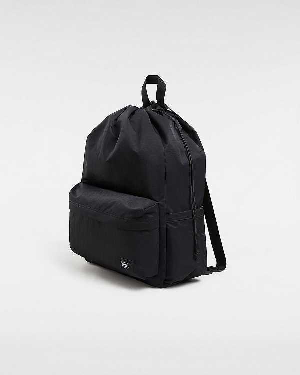 Black Unisex Vans Old Skool Cinch Backpacks NZ | VN7042893