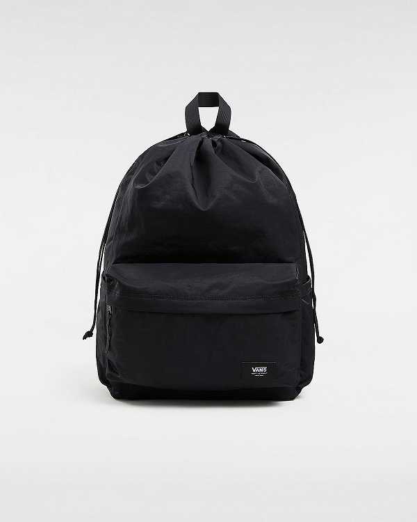 Black Unisex Vans Old Skool Cinch Backpacks NZ | VN7042893