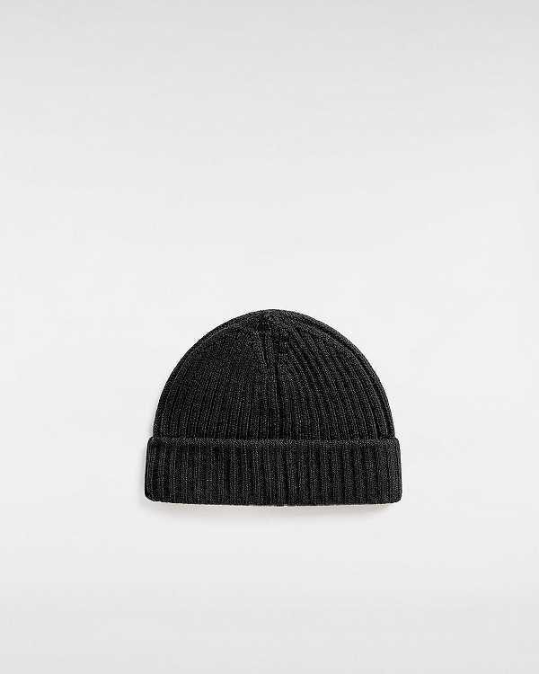 Black Unisex Vans Shallow Cuff Beanie NZ | VN6274913