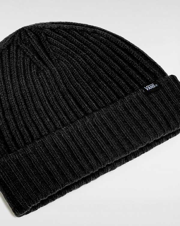 Black Unisex Vans Shallow Cuff Beanie NZ | VN6274913