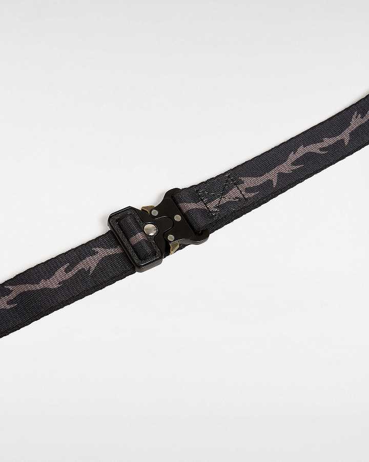 Black Unisex Vans Skate Thorn Web Belts NZ | VN4265780