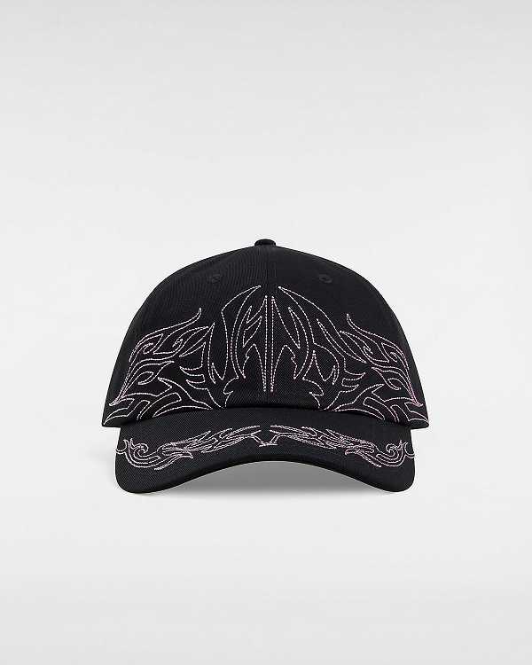 Black Unisex Vans Skate Tribe Structured Jockey Hats NZ | VN1203547