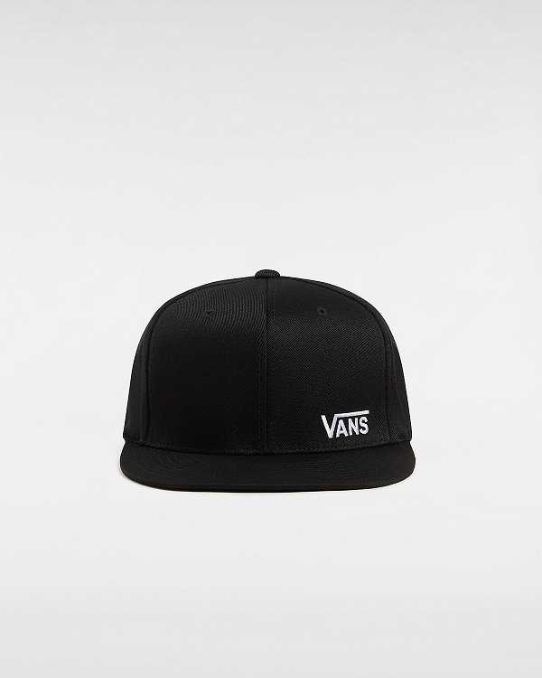 Black Unisex Vans Splitz Flexfit Hats NZ | VN9421867