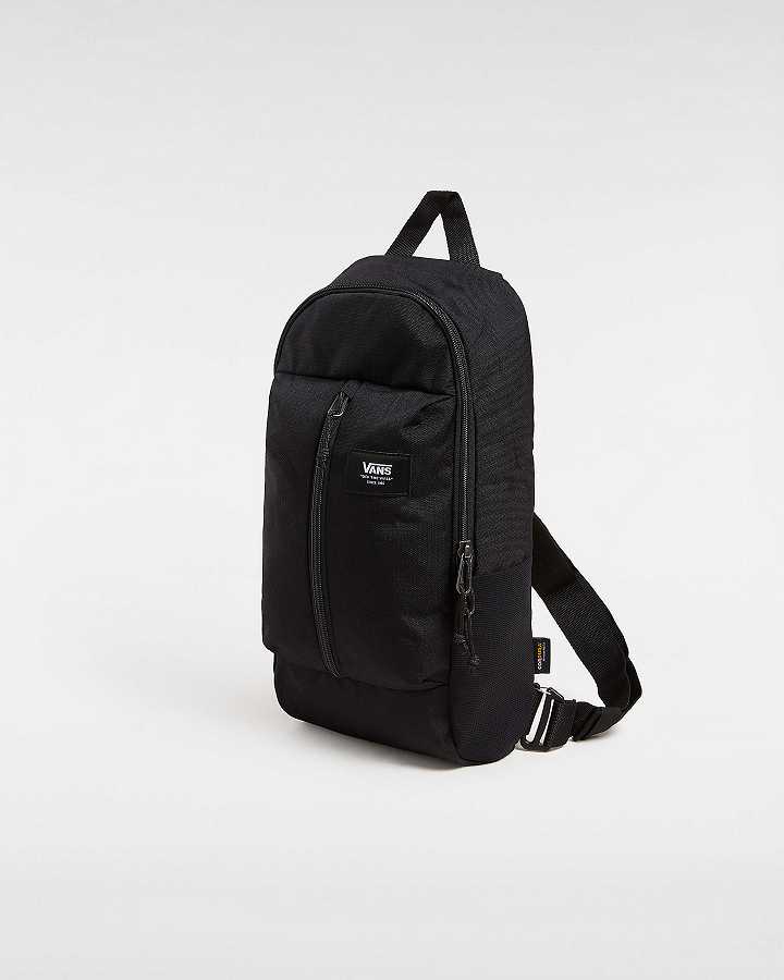 Black Unisex Vans Warp Crossbody Bag NZ | VN6804527