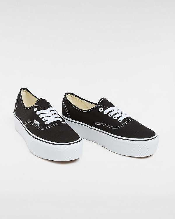 Black Women Vans Authentic Platform Shoes NZ | VN8610245