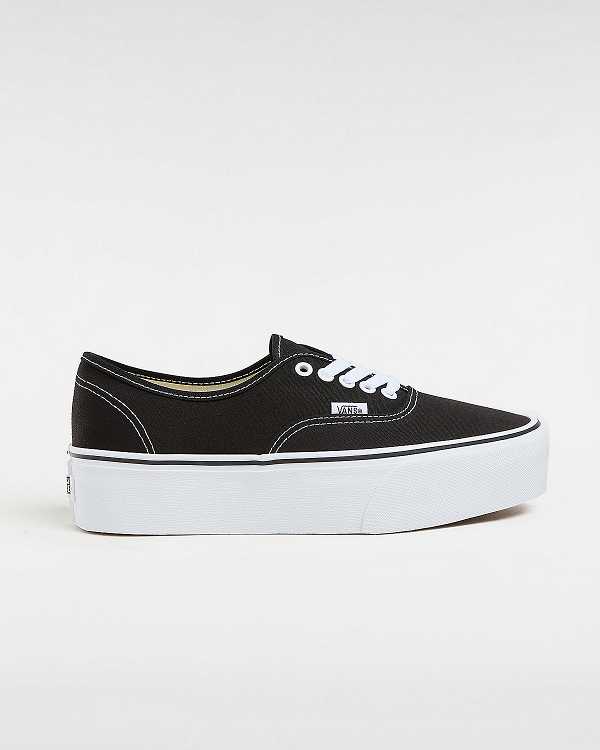 Black Women Vans Authentic Platform Shoes NZ | VN8610245