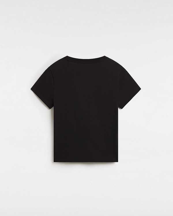 Black Women Vans Basic mini T Shirts NZ | VN2479031