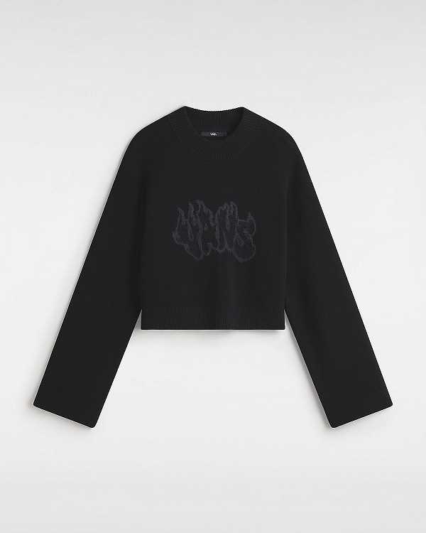 Black Women Vans Cammile Graphic Sweatshirt NZ | VN7095148