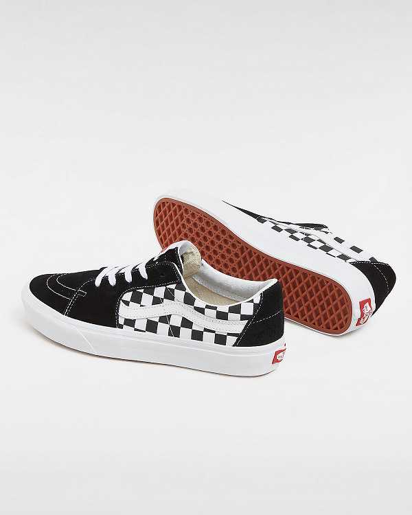 Black Women Vans Canvas/Suede SK8-Low Skate Shoes NZ | VN2897354