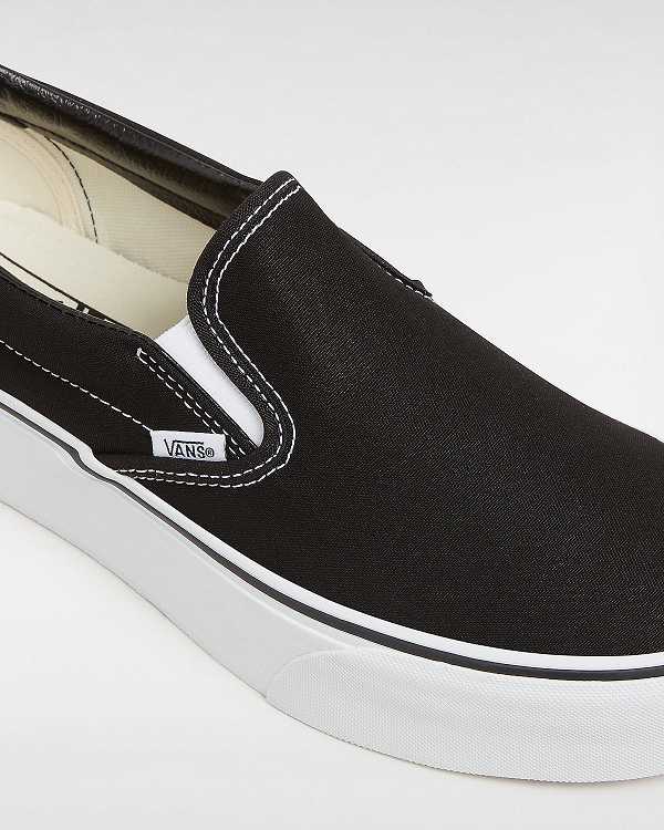 Black Women Vans Classic Slip-On Platform Shoes NZ | VN8207691