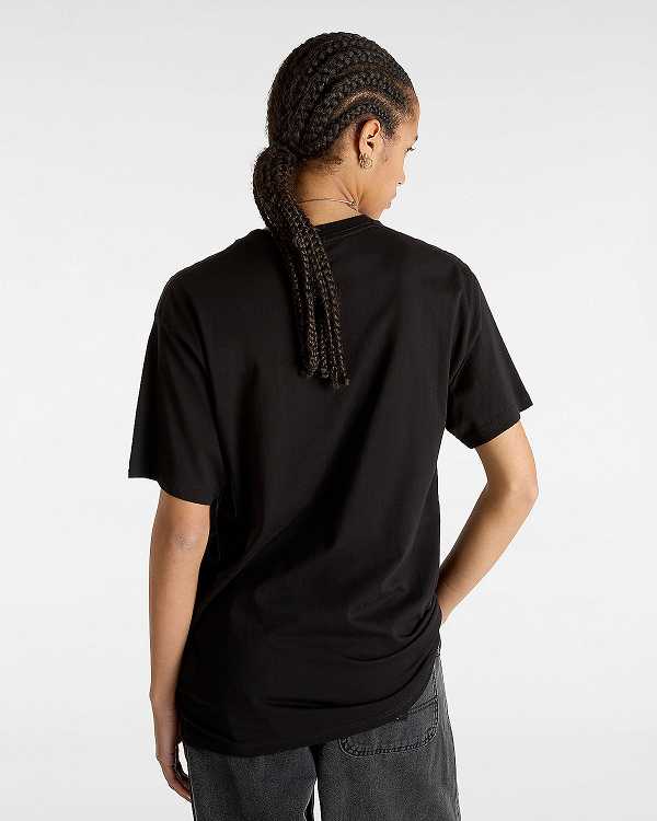 Black Women Vans Classic T Shirts NZ | VN6128597