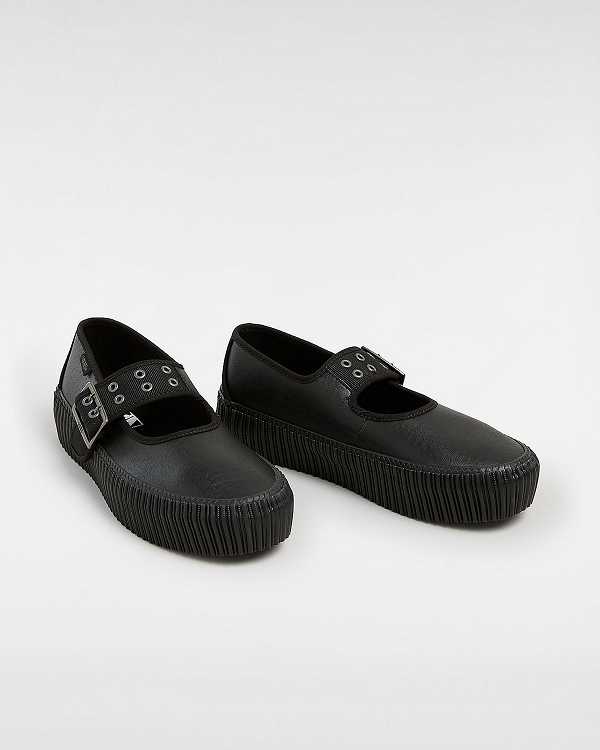 Black Women Vans Creeper Mary Janes NZ | VN6490523