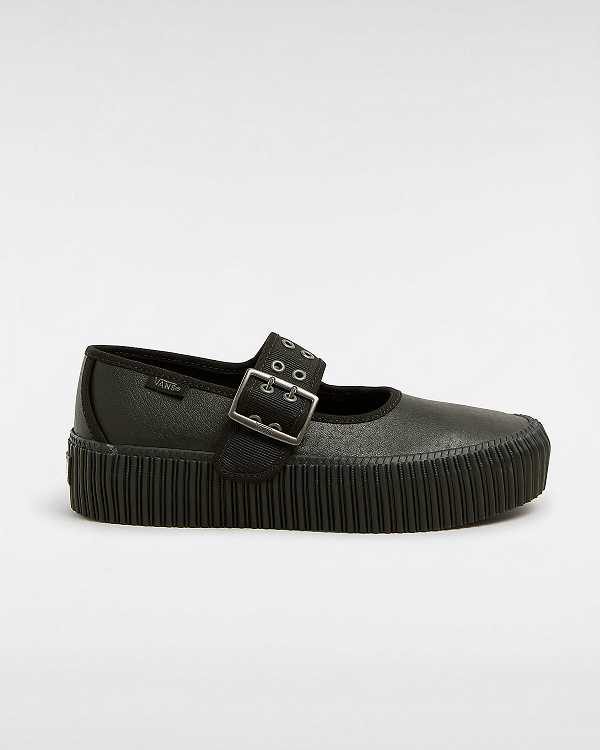 Black Women Vans Creeper Mary Janes NZ | VN6490523