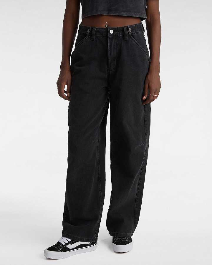 Black Women Vans Curbside Pants NZ | VN3458072