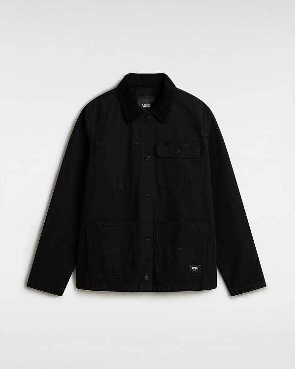 Black Women Vans Drill Chore Jacket NZ | VN4719802