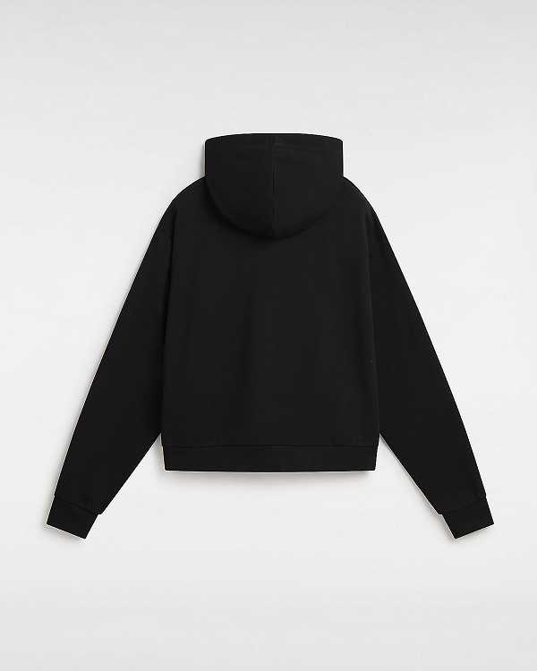 Black Women Vans Essential Relaxed Fit Hoodie NZ | VN6281094