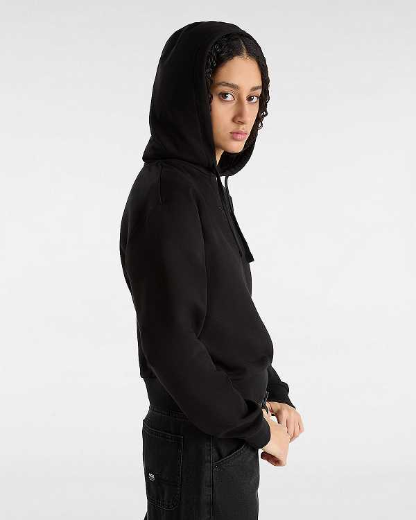 Black Women Vans Essential Relaxed Fit Hoodie NZ | VN6281094