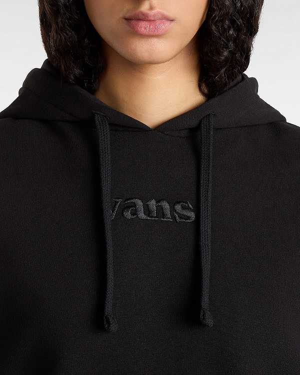 Black Women Vans Essential Relaxed Fit Hoodie NZ | VN6281094