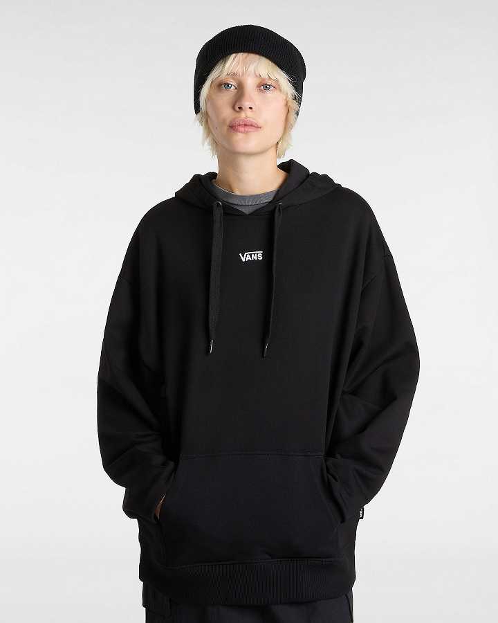 Black Women Vans Flying V Hoodie NZ | VN0813269