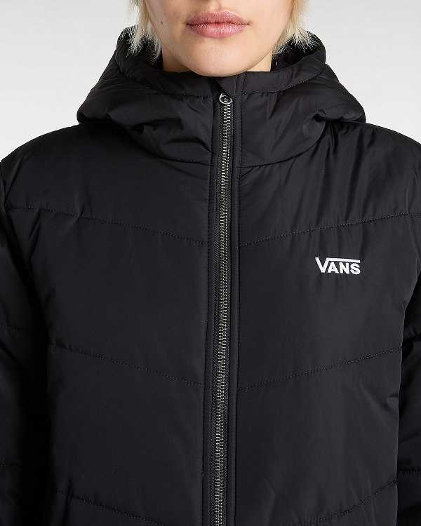 Black Women Vans Foundry Long MTE Jacket NZ | VN6789310