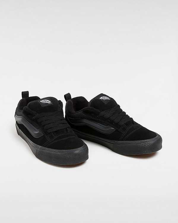 Black Women Vans Knu Skool Skate Shoes NZ | VN7431582