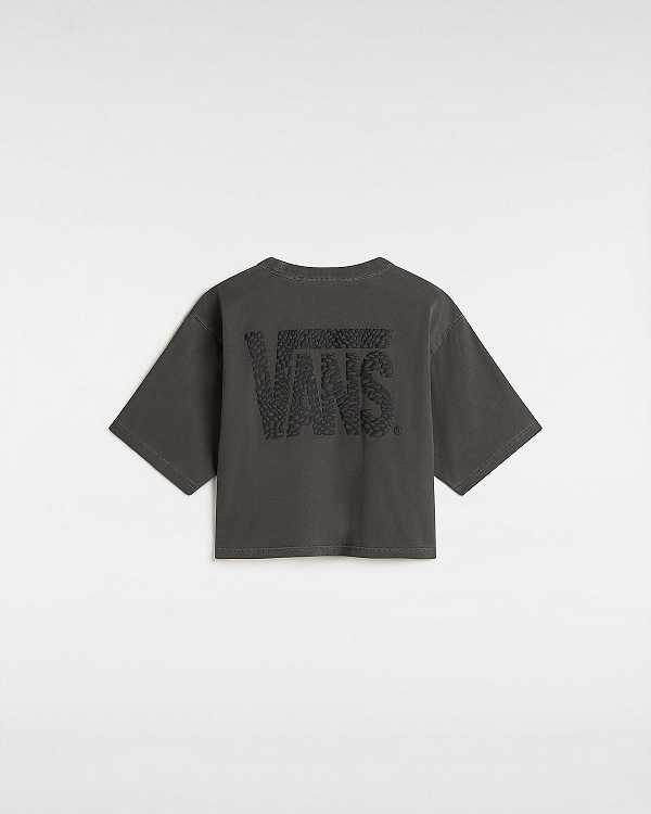 Black Women Vans MTE Trail Boxy T Shirts NZ | VN9308645