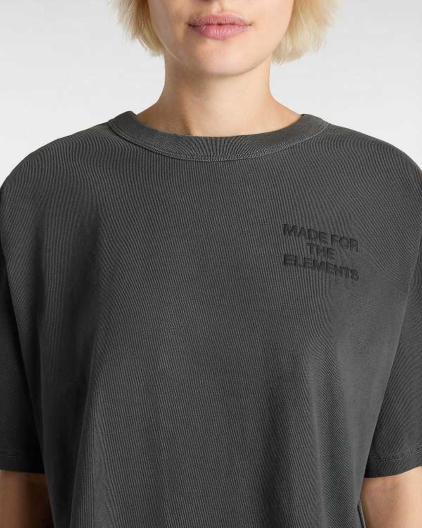 Black Women Vans MTE Trail Boxy T Shirts NZ | VN9308645