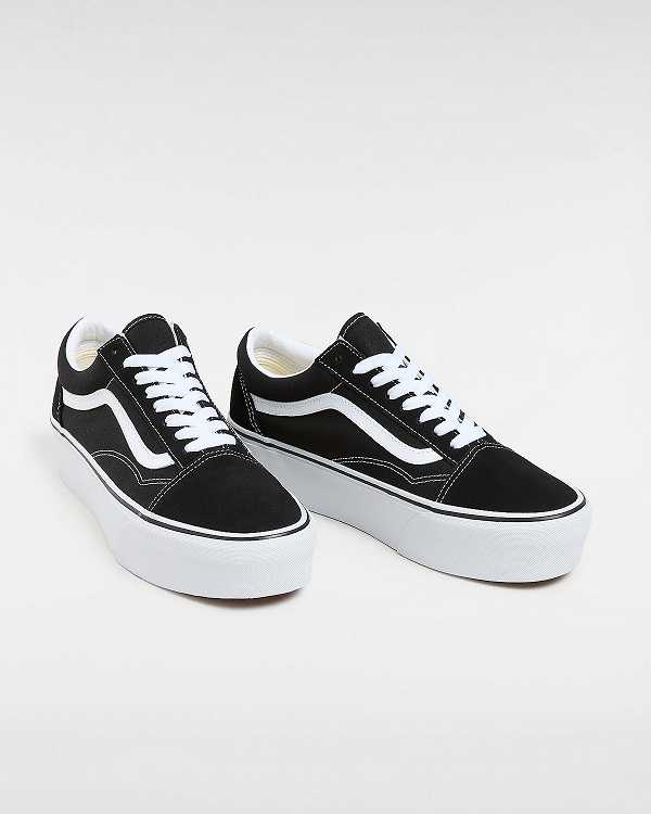 Black Women Vans Old Skool Platform Shoes NZ | VN0264378