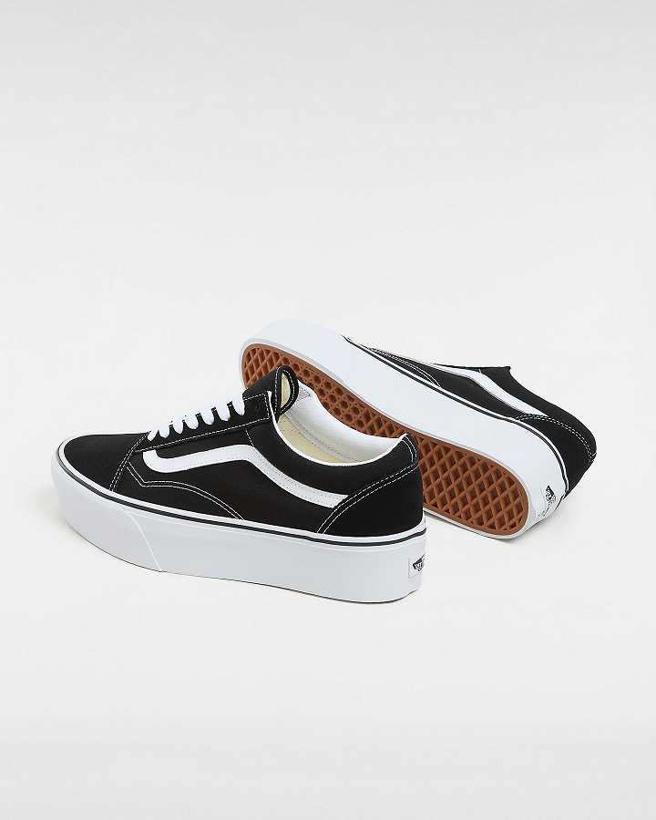 Black Women Vans Old Skool Platform Shoes NZ | VN0264378