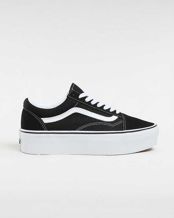 Black Women Vans Old Skool Platform Shoes NZ | VN0264378