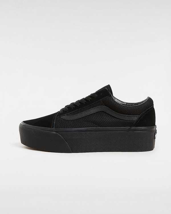 Black Women Vans Old Skool Platform Shoes NZ | VN8576941