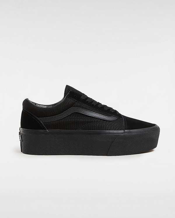 Black Women Vans Old Skool Platform Shoes NZ | VN8576941