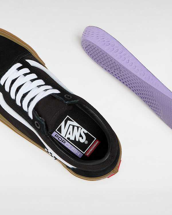 Black Women Vans Old Skool Skate Shoes NZ | VN7163204