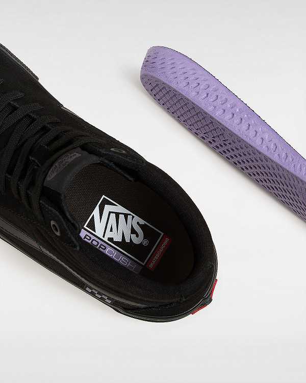 Black Women Vans Sk8-Hi Skate Shoes NZ | VN0475691