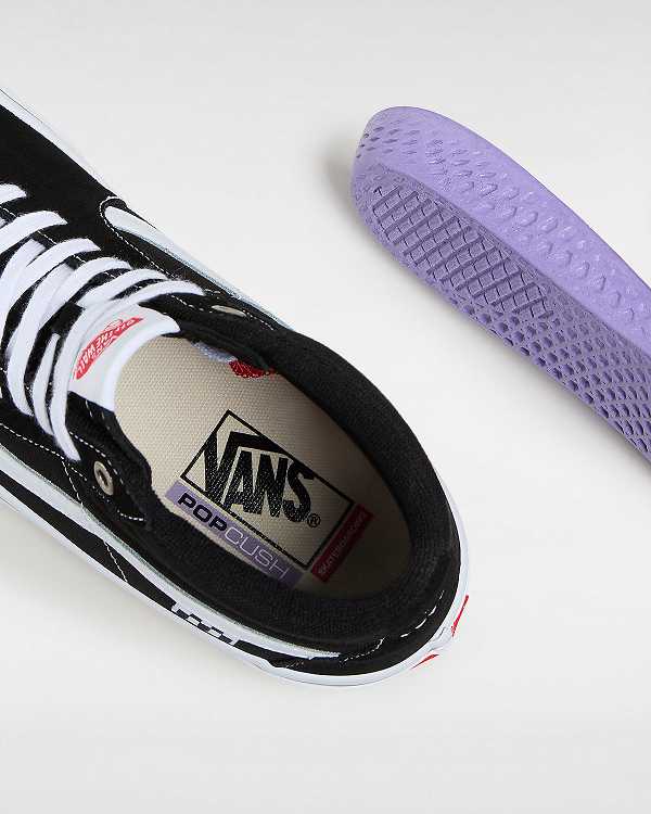 Black Women Vans Sk8-Hi Skate Shoes NZ | VN6540971