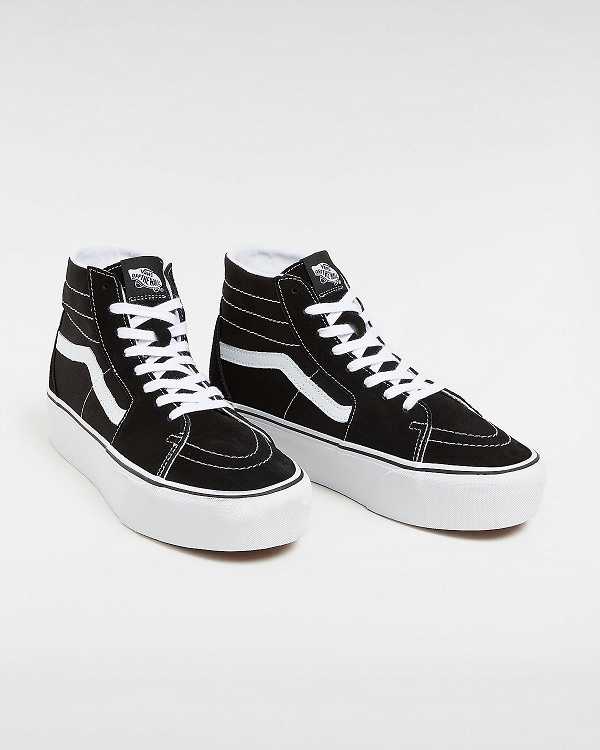 Black Women Vans Sk8-Hi Tapered Platform Shoes NZ | VN7209431