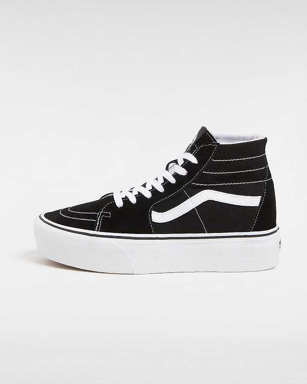 Black Women Vans Sk8-Hi Tapered Platform Shoes NZ | VN7209431