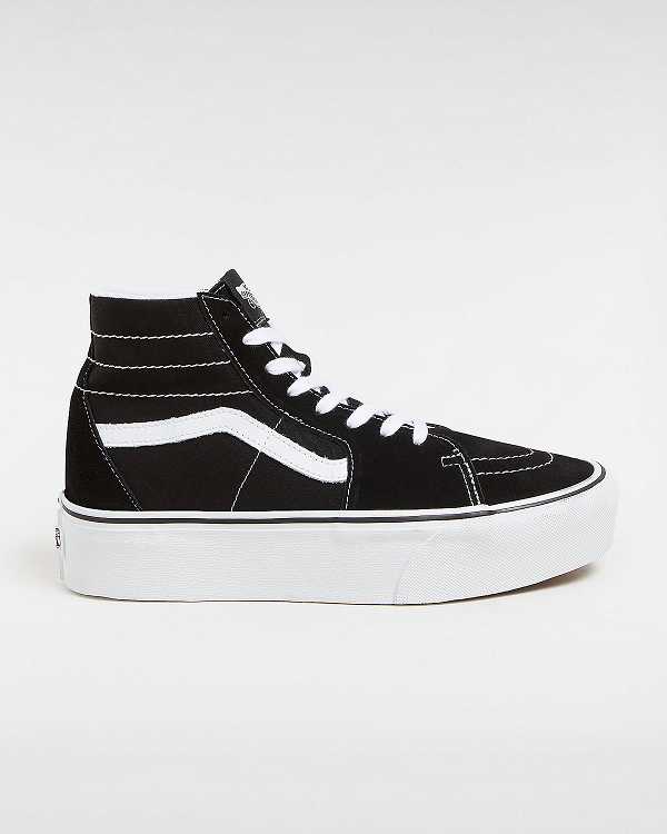 Black Women Vans Sk8-Hi Tapered Platform Shoes NZ | VN7209431