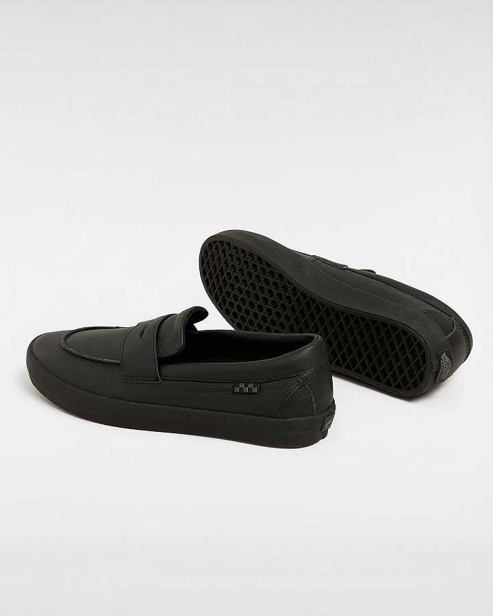 Black Women Vans Skate Loafers NZ | VN6513807