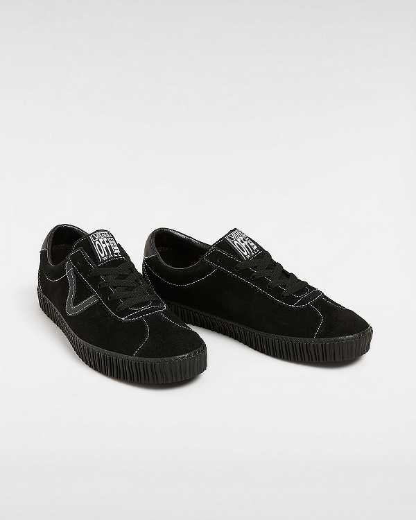 Black Women Vans Sport Low Creeper Suede Sneakers NZ | VN2490561