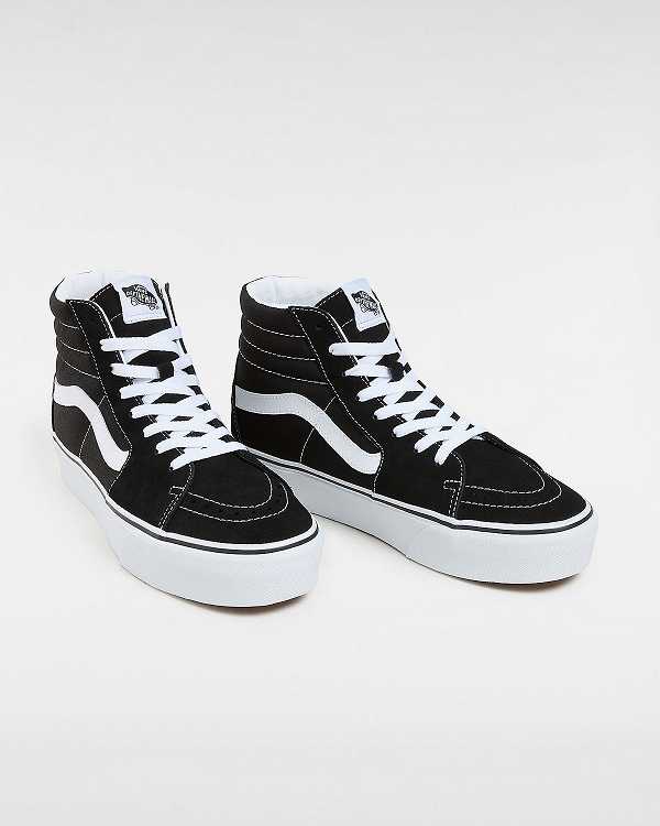 Black Women Vans Suede Sk8-Hi Platform 2.0 Sneakers NZ | VN7358642