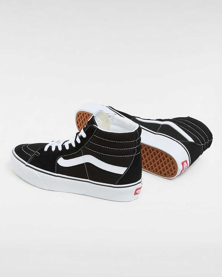 Black Women Vans Suede Sk8-Hi Platform 2.0 Sneakers NZ | VN7358642