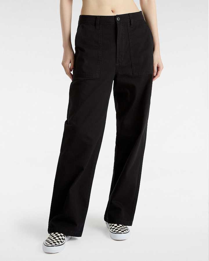 Black Women Vans Union Relaxed Carpenter Pants NZ | VN2568910