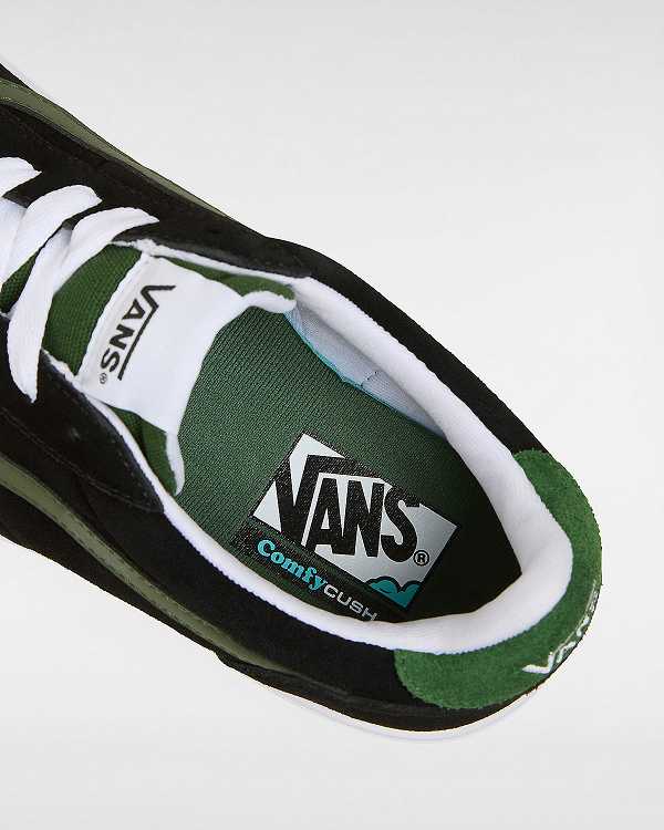 Black / Green Men Vans Cruze Too ComfyCush Sneakers NZ | VN0386527