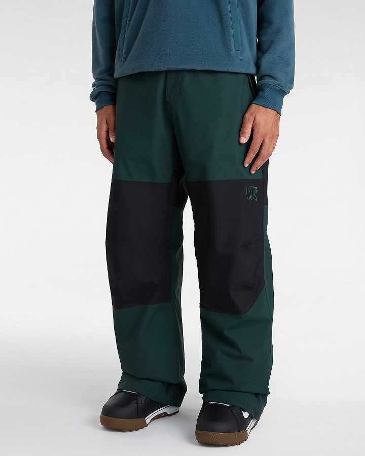 Black / Green Men Vans MTE Hellbound Pants NZ | VN3596217