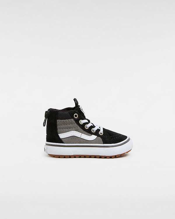 Black / Grey Kids\' Vans MTE Sk8-Hi Zip (1-4 Years) Sneakers NZ | VN0634289