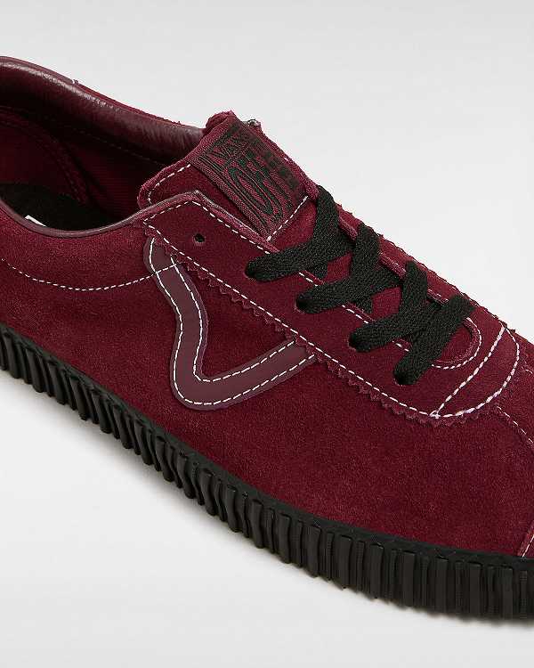 Black / Red Women Vans Sport Low Creeper Suede Sneakers NZ | VN1706529