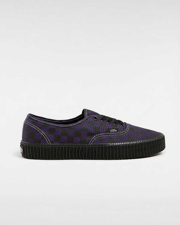 Black / White Men Vans Authentic Creeper Sneakers NZ | VN9154708