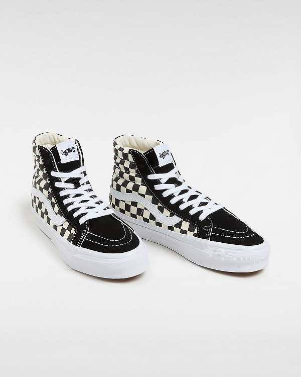 Black / White Men Vans Premium Sk8-Hi 38 Reissue Skate Shoes NZ | VN3086547